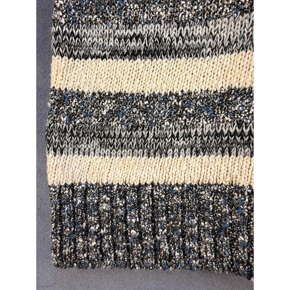 Eddie Bauer 3/4 Zip Textured Stripped Sweater Blu/Wht Womens S *New with Tags - Picture 7 of 7